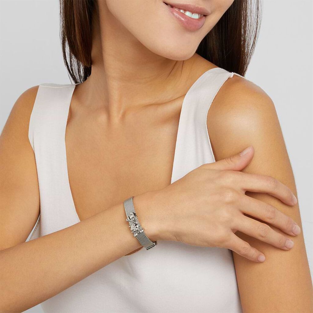 Bracciale Catena Lady Shine Acciaio Cristallo - Bracciali Donna | Stroili