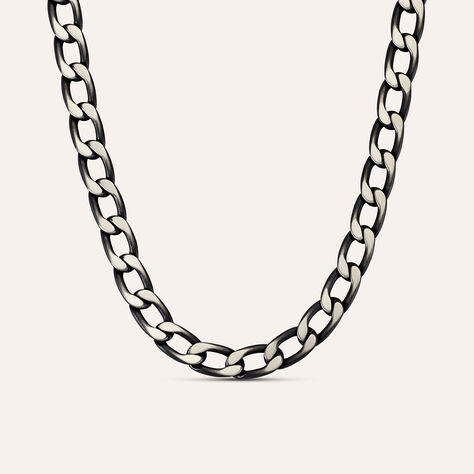 Catena Man Code Acciaio Nero - Collane Catena Uomo | Stroili