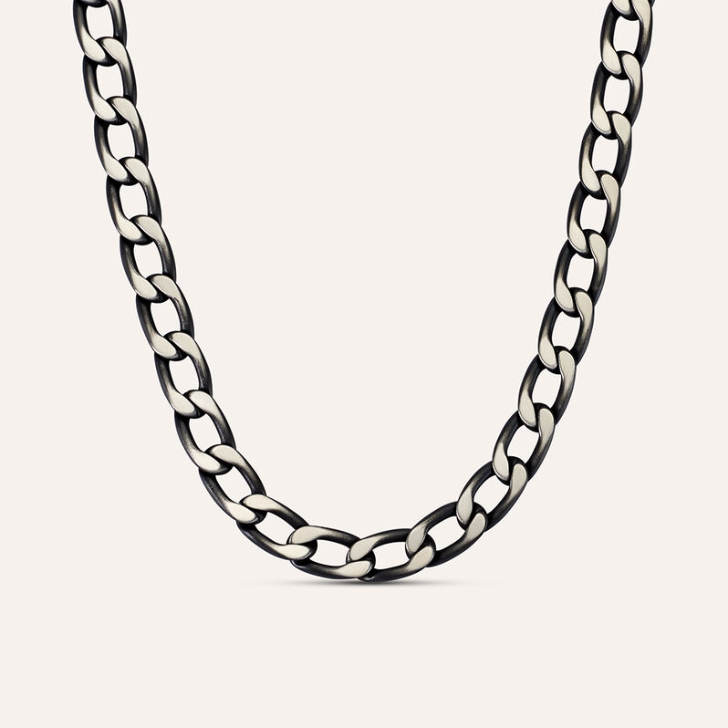 Catena Man Code Acciaio Nero - Collane Catena Uomo | Stroili