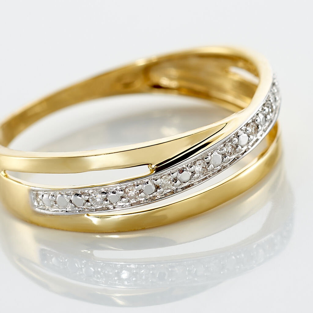 Anello Fascia Sophia Oro Giallo Diamante - Anelli con Pietre Donna | Stroili