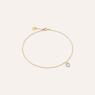 Cavigliera Beverly Oro Giallo Cubic Zirconia