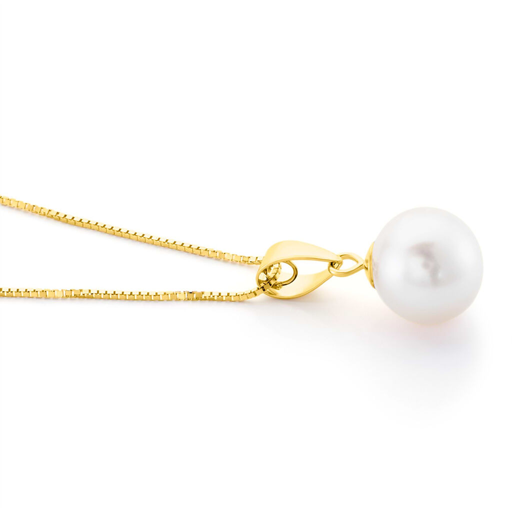 Collana Gabrielle Oro Giallo Perla D'Acqua Dolce - Collane Donna | Stroili