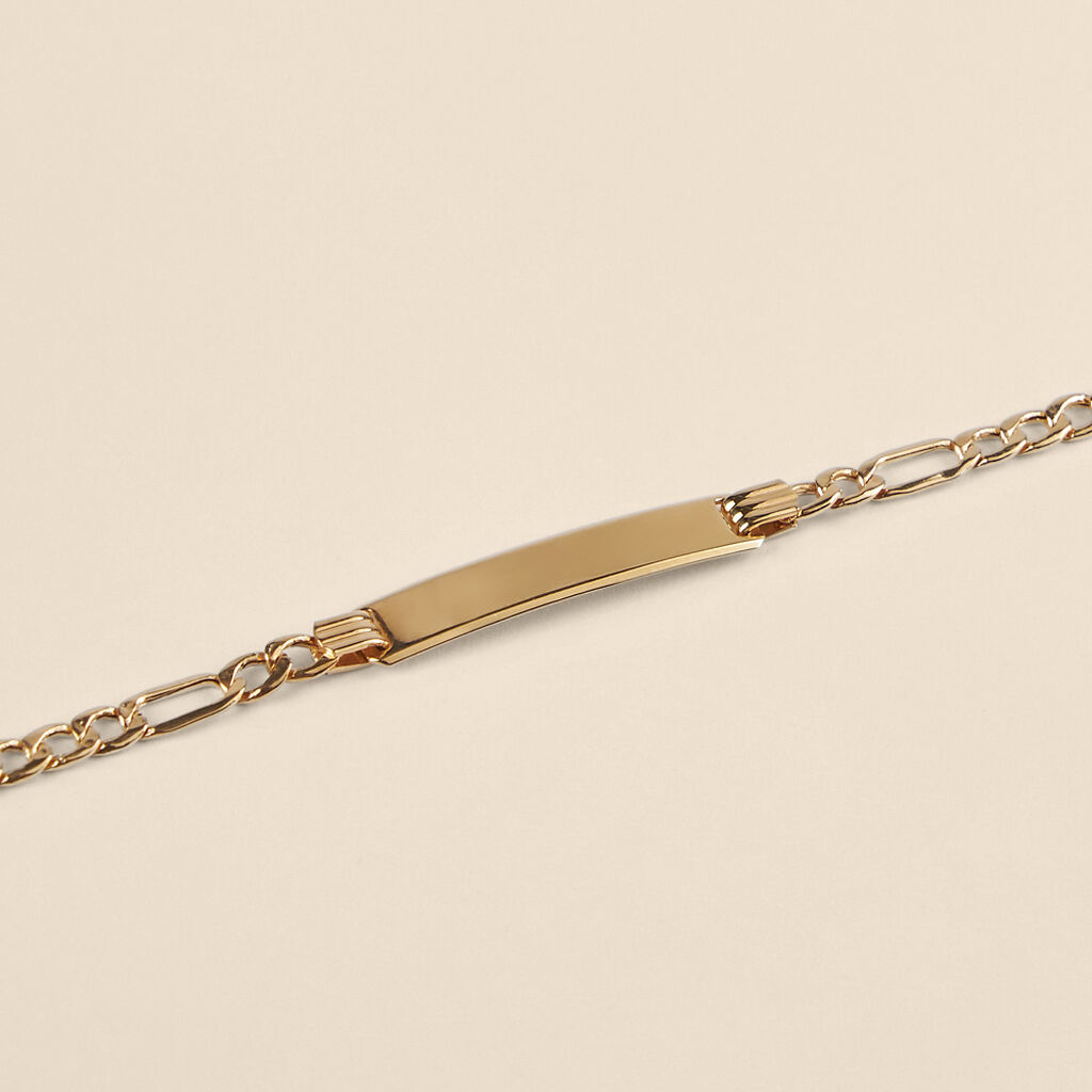 Bracciale Con Targhetta L'homme Or Oro Giallo - Bracciali con Incisione Uomo | Stroili