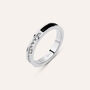Anello Semi-eternity Lady Sweet Acciaio Cristallo