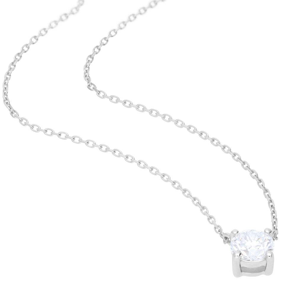 Collana Punto Luce Diamade Oro Bianco Diamante Lab-Grown - Collane Punto Luce Donna | Stroili