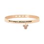 Bangle Lady Message Acciaio Rosato Disney e Cristalli