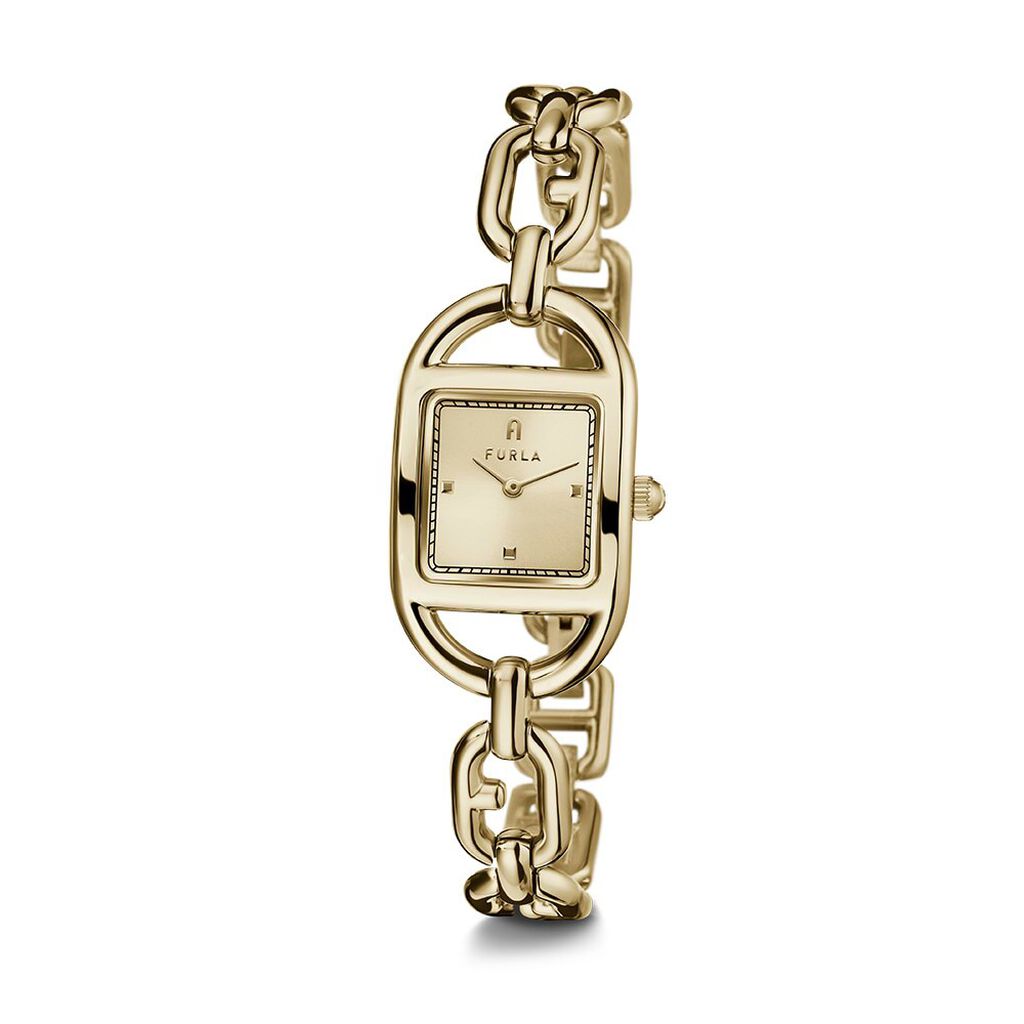Orologio Al Quarzo Furla Chain Square Logo Ww00026008l2 - Orologi solo Tempo Donna | Stroili