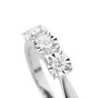 Anello Trilogy Diamotion Oro Bianco Diamante