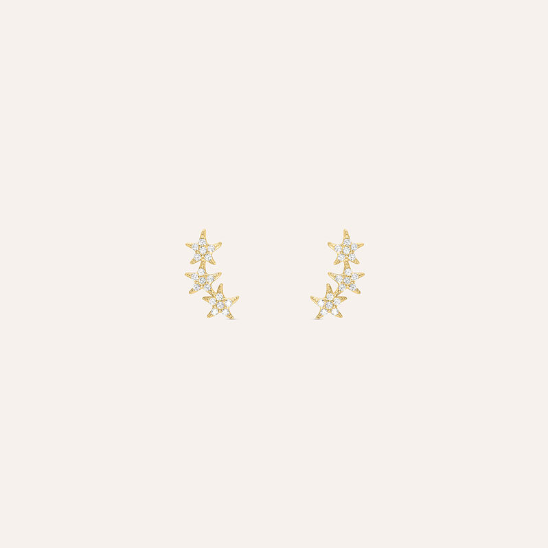 Orecchini Lobo Bon Ton Oro Giallo Cubic Zirconia - Orecchini a Lobo Donna | Stroili