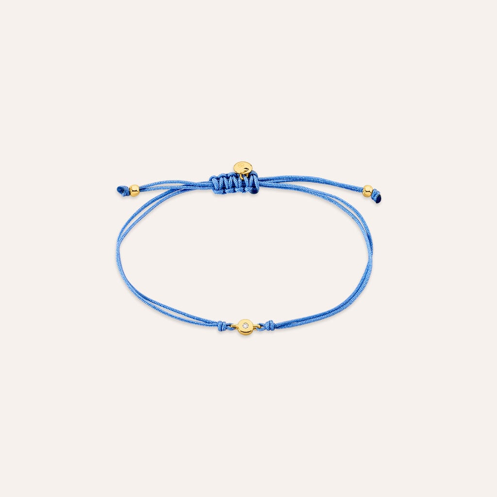 Bracciale Punto Luce Silver Diamonds Argento Dorato Diamante Lab-Grown