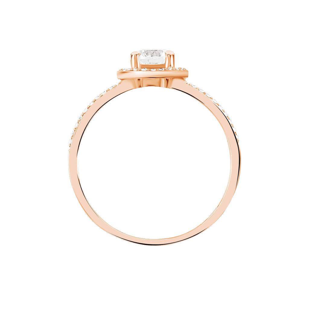 Anello Solitario Claire Oro Rosa Cubic Zirconia - Anelli con Pietre Donna | Stroili