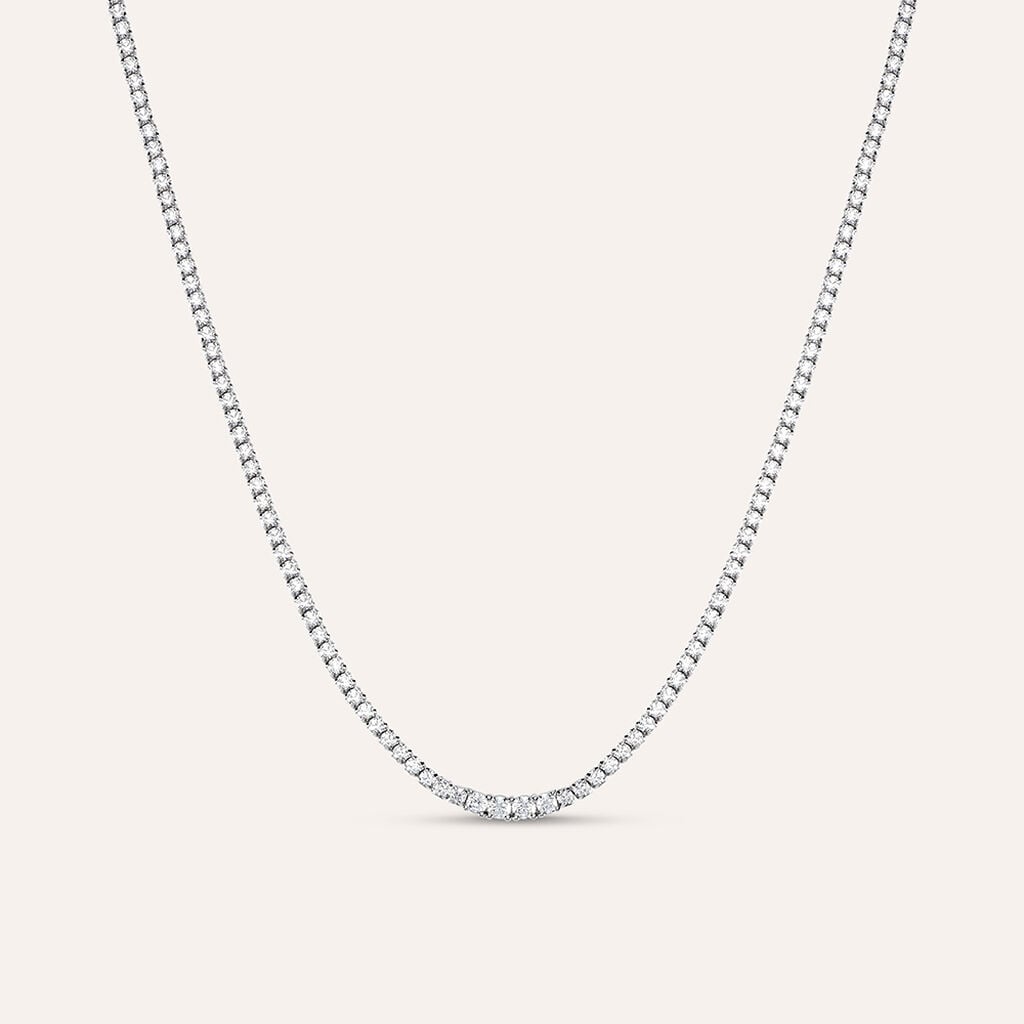 Collana Tennis Silver Elegance Argento Rodiato Cubic Zirconia