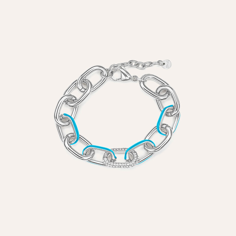 Bracciale Catena Lady Sweet Acciaio Cristallo - Bracciali Donna | Stroili