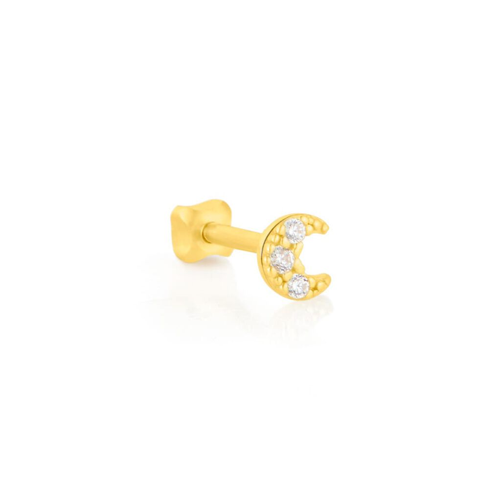 Piercing Orecchio Tragus Helix Conch Bon Ton Oro Giallo Cubic Zirconia - Piercing Orecchio Donna | Stroili