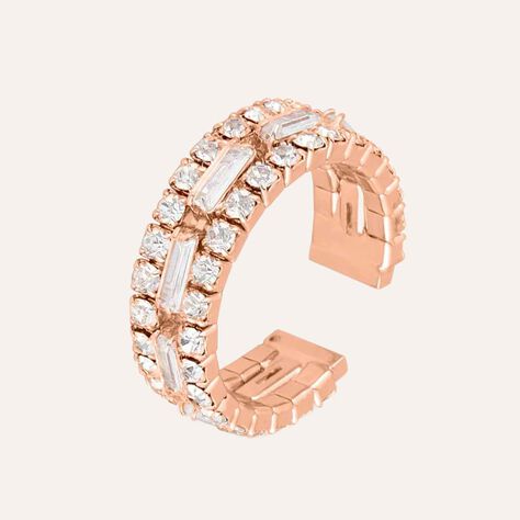 Anello Fantasia Romantic Shine Metallo Rosa Cristallo - Anelli con Pietre Donna | Stroili