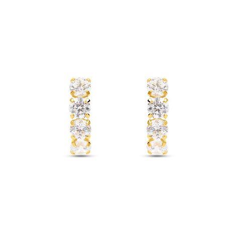 Orecchini Lobo Claire Oro Giallo Cubic Zirconia - Orecchini a Lobo Donna | Stroili