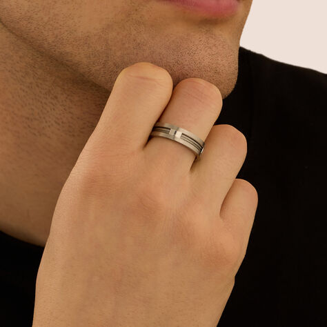 Anello Fascia Man Code Acciaio - Anelli con Incisione Uomo | Stroili