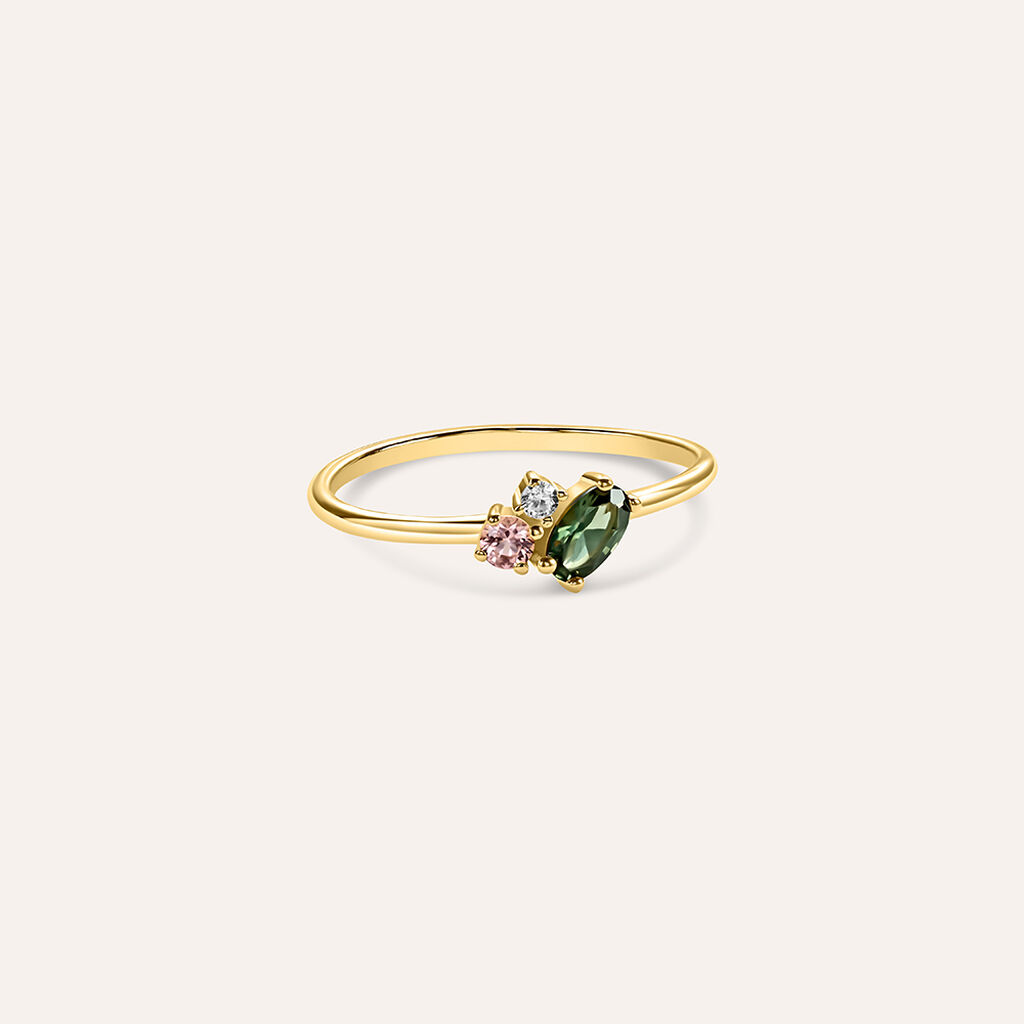Anello Fantasia Claire Oro Giallo Cubic Zirconia - Anelli con Pietre Donna | Stroili