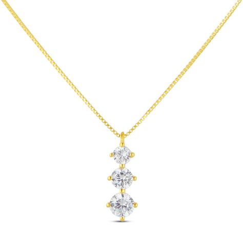 Collana Trilogy Claire Oro Giallo Cubic Zirconia - Collane Donna | Stroili