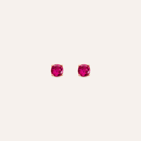 Orecchini Lobo Punto Luce Silver Rainbow Argento Rosa Cubic Zirconia - Orecchini a Lobo Donna | Stroili