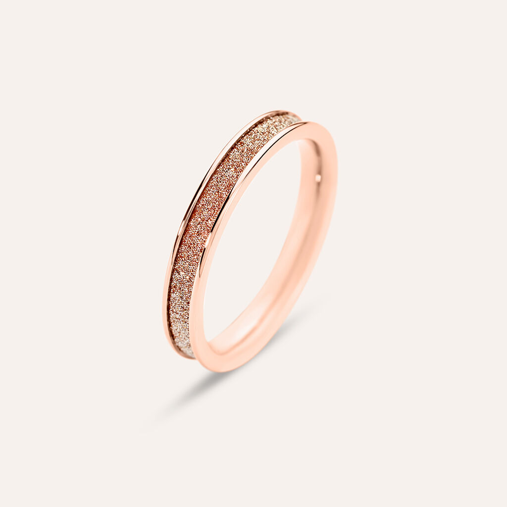 Anello Fascia Lady Shine Acciaio Rosa - Anelli Donna | Stroili
