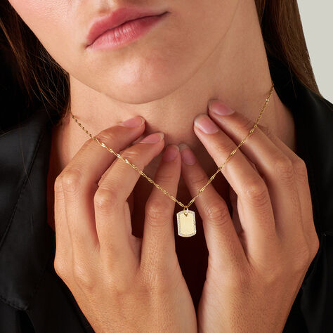 Pendente Poème Oro Giallo Cubic Zirconia - Ciondoli con Incisione Donna | Stroili