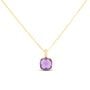 Collana Punto Luce Amélie Oro Giallo Ametista Cubic Zirconia
