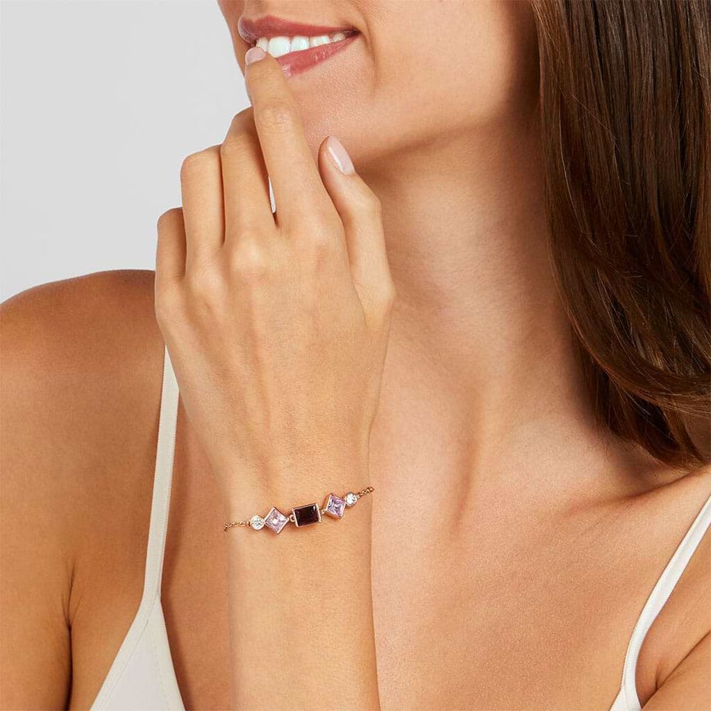 Bracciale Violet Ottone Rosa Cristallo - Bracciali Donna | Stroili