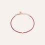 Bracciale Tennis Romantic Shine Metallo Rosa Cristallo