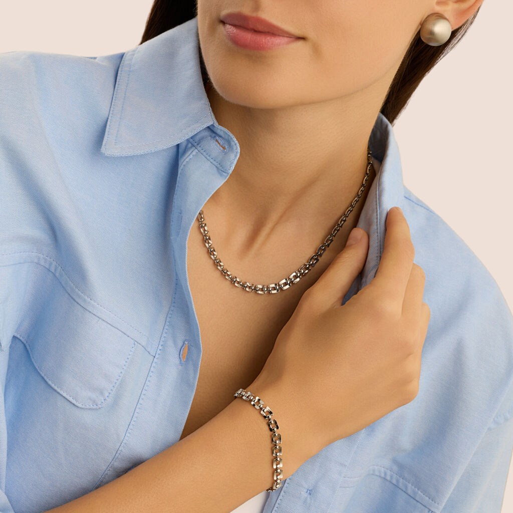 Bracciale Panther Chain Moonlight Acciaio