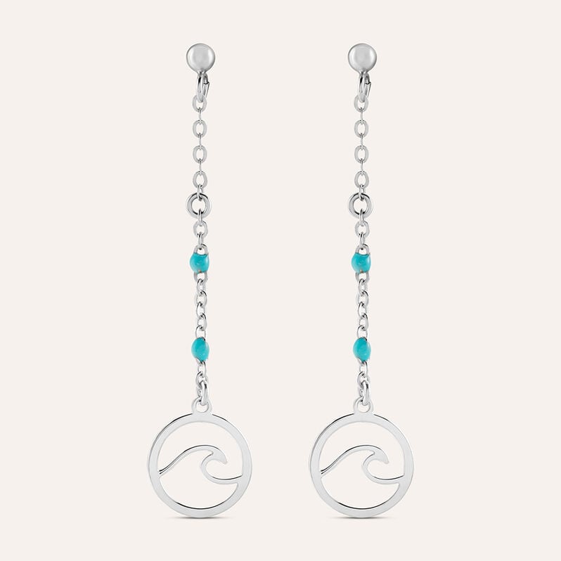 Orecchini Pendenti Silver Collection Argento Rodiato Pietra sintetica - Orecchini Pendenti Donna | Stroili