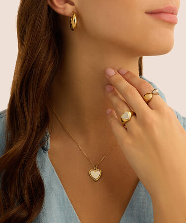 Anello Chevalier Radiance Acciaio Bicolore
