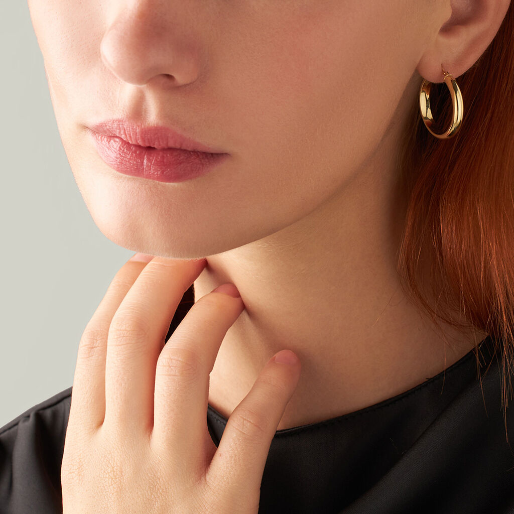 Orecchini A Cerchio Toujours Oro Giallo - Orecchini a Cerchio Donna | Stroili