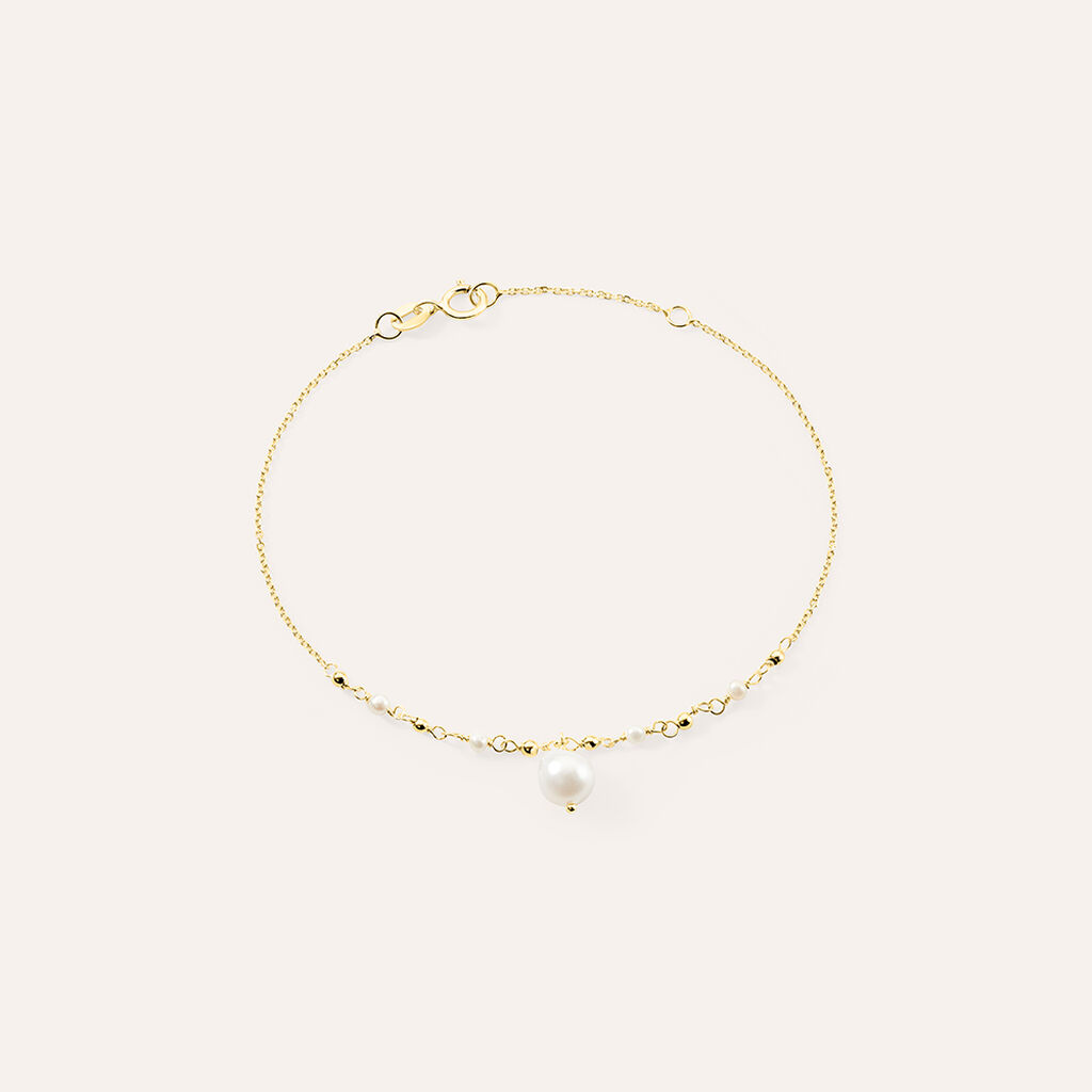 Bracciale Gabrielle Oro Giallo Perla D'Acqua Dolce