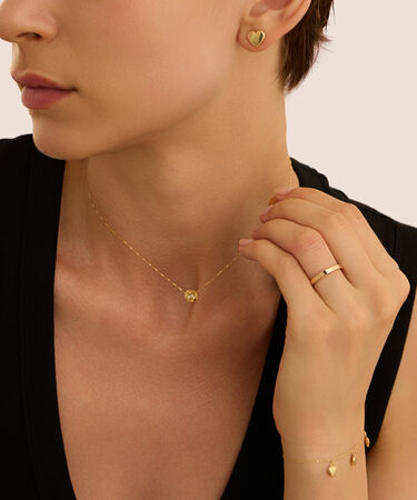 Collana Punto Luce Claire Oro Giallo Cubic Zirconia