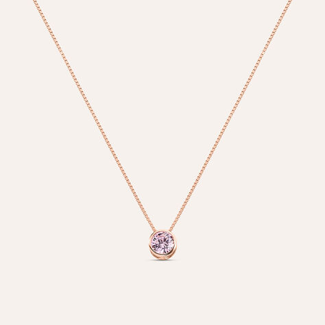 Collana Punto Luce Silver Rainbow Argento Rosa Cubic Zirconia - Collane Punto Luce Donna | Stroili
