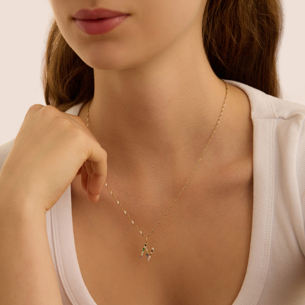 Pendente Claire Oro Giallo Cubic Zirconia