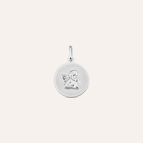 Pendente Holy Oro Bianco - Ciondoli con Incisione Unisex | Stroili