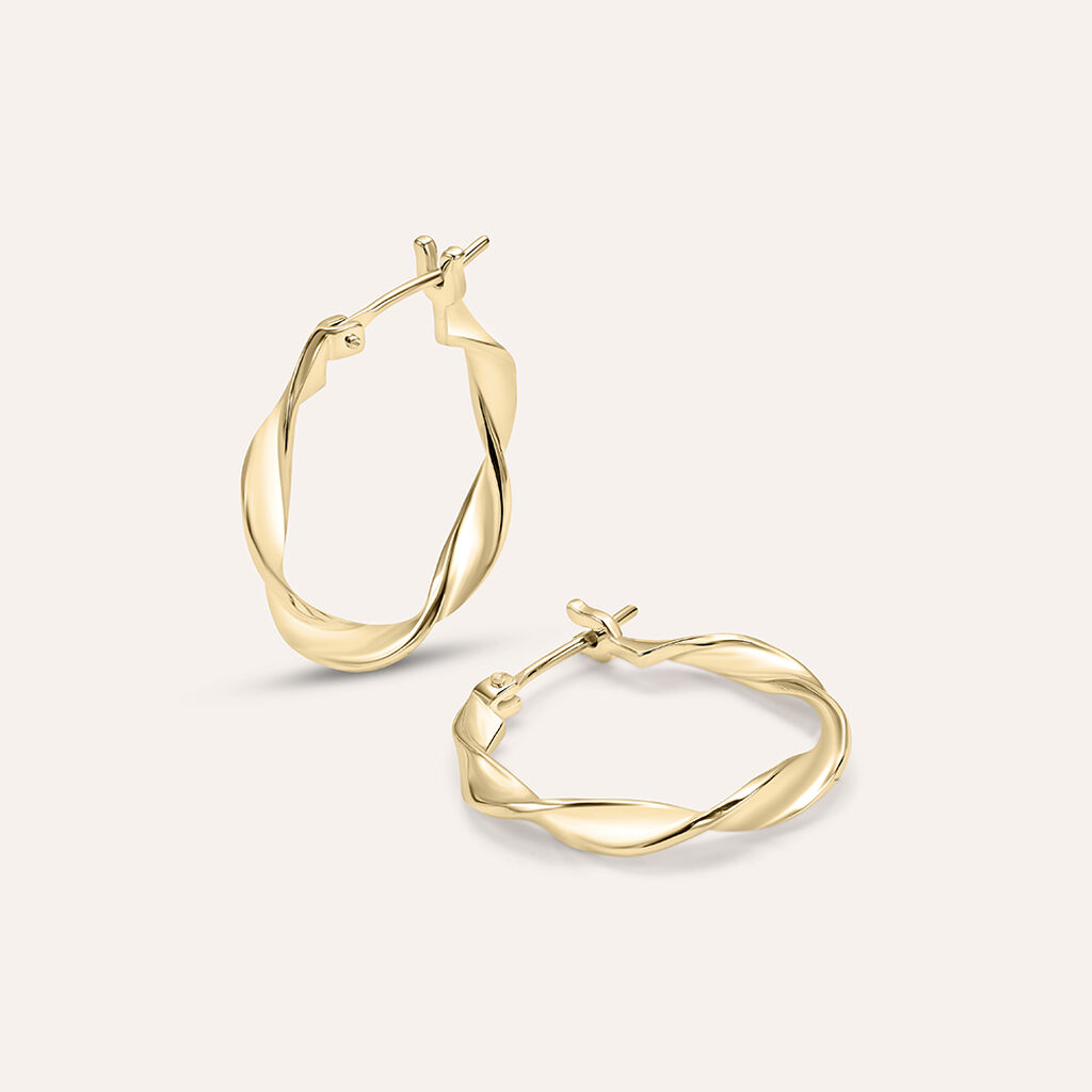 Orecchini A Cerchio Golden Dream Placcato Oro Giallo