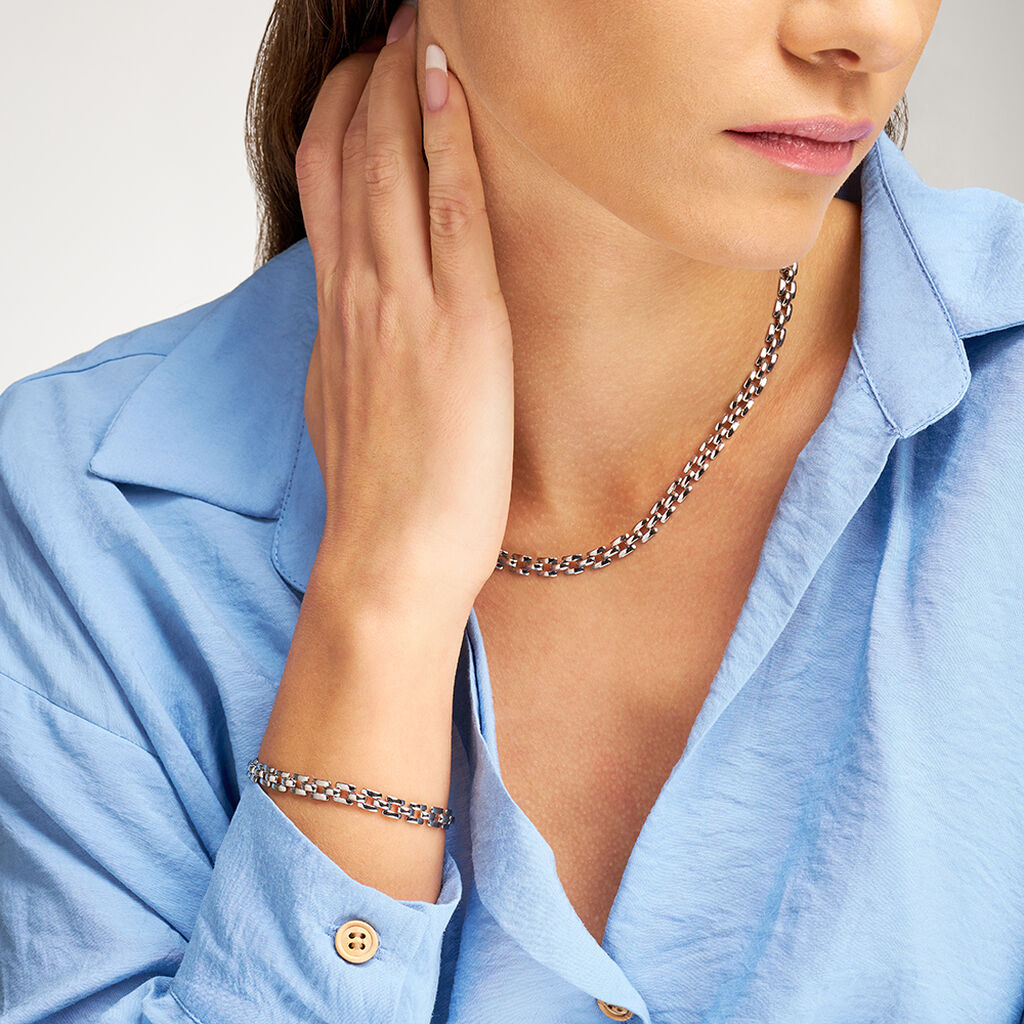 Collana Panther Chain Moonlight Acciaio