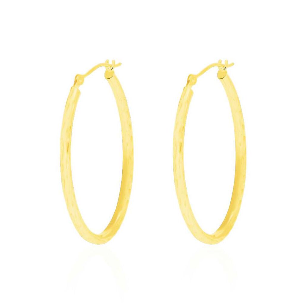Orecchini a cerchio in oro giallo - Orecchini a Cerchio Donna | Stroili