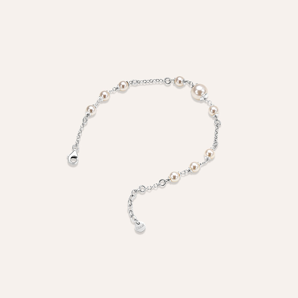 Bracciale Silver Pearls Argento Rodiato Perla sintentica - Bracciali Donna | Stroili