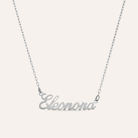 Collana Eleonora Gold Names Oro Bianco - Collane Unisex | Stroili