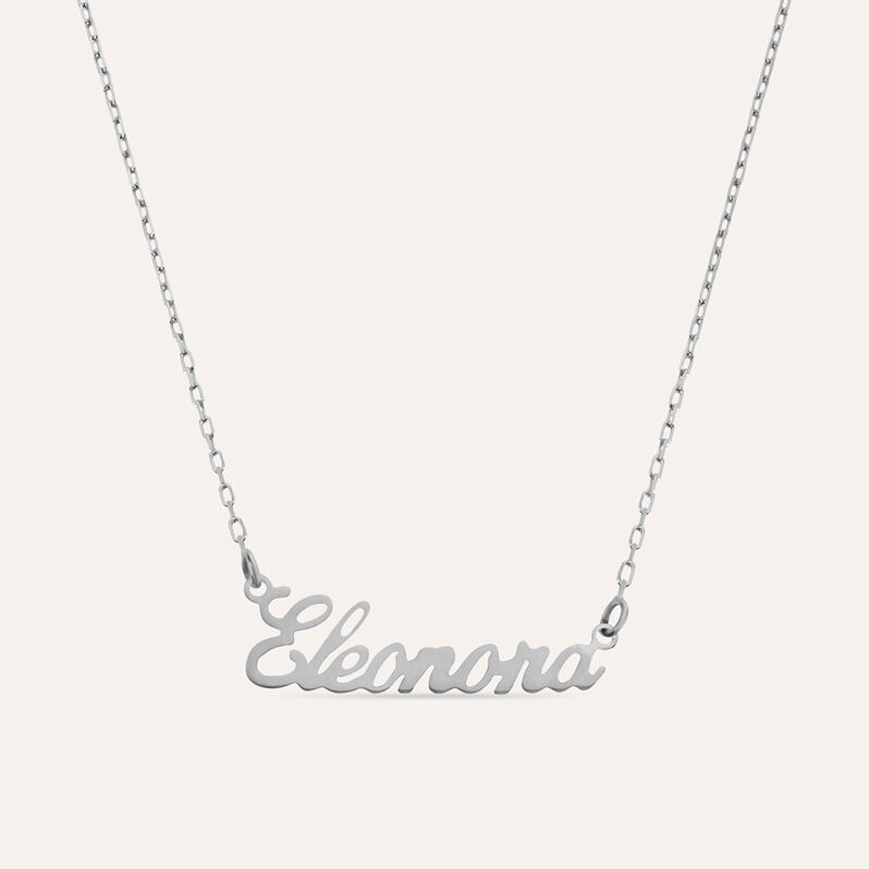 Collana Eleonora Gold Names Oro Bianco - Collane Unisex | Stroili