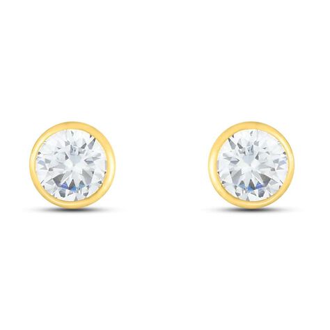Orecchini Lobo Punto Luce Bon Ton Oro Giallo Cubic Zirconia - Orecchini a Lobo Donna | Stroili