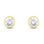Orecchini Lobo Punto Luce Bon Ton Oro Giallo Cubic Zirconia