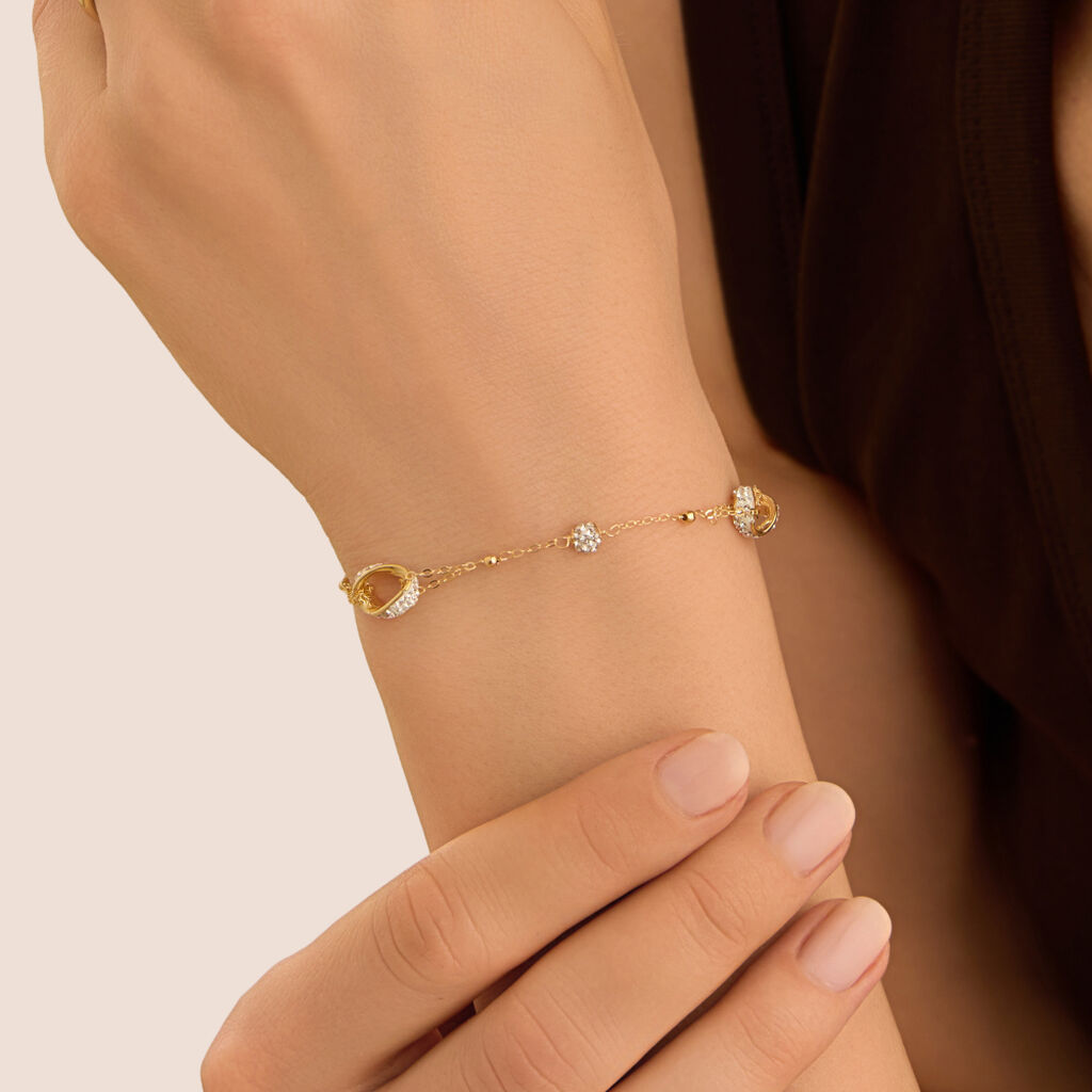 Bracciale Christelle Oro Giallo Cristallo