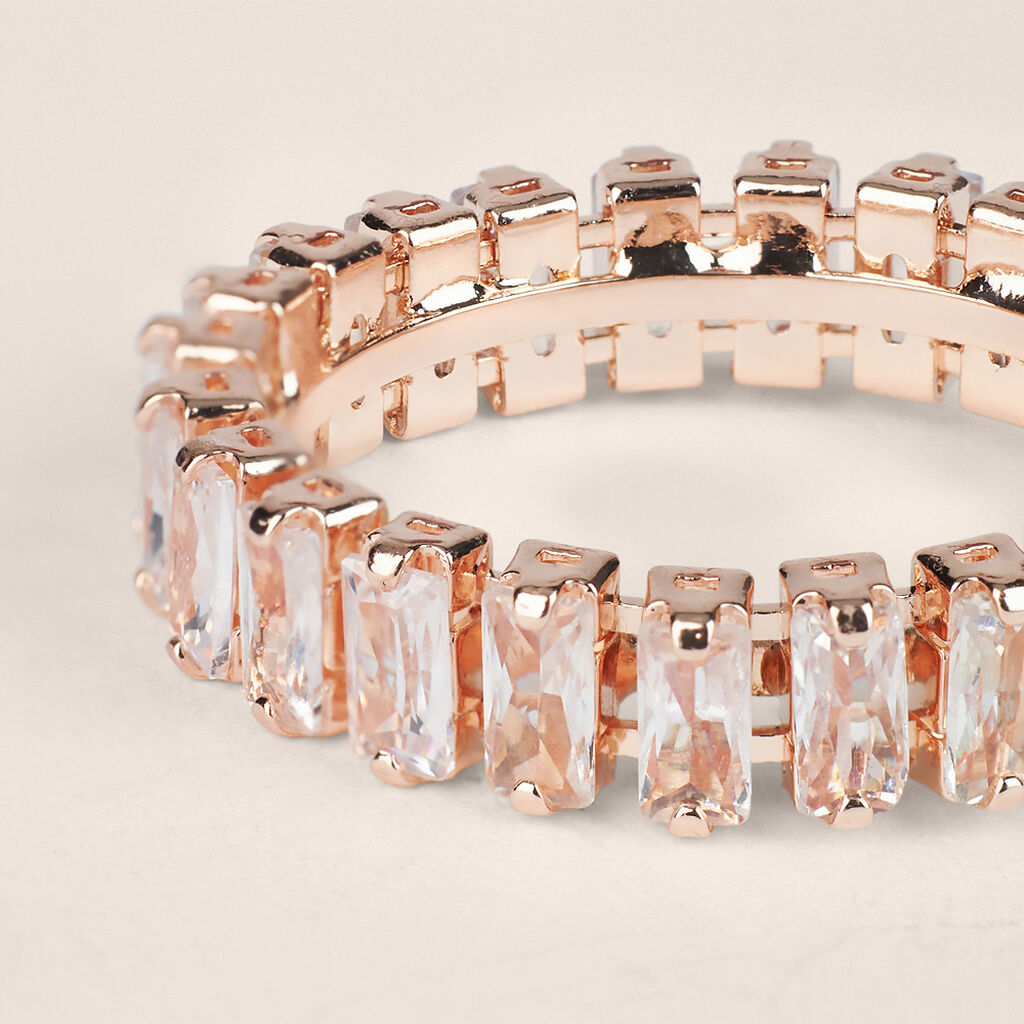 Anello Eternity Romantic Shine Metallo Cristallo