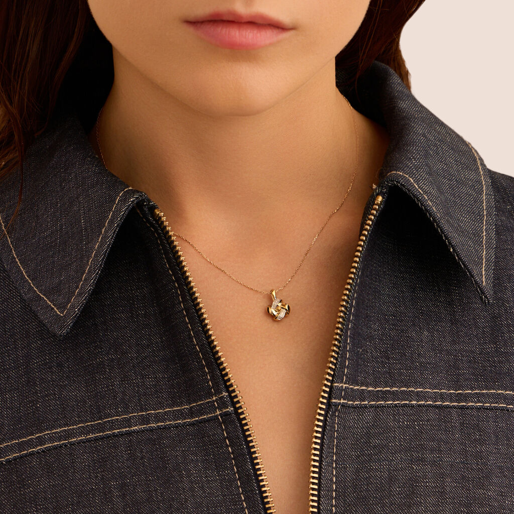 Collana Sophia Oro Giallo Diamante