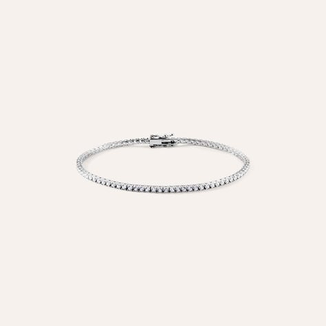 Bracciale Tennis Gentleman Argento Rodiato Cubic Zirconia - Bracciali Tennis Uomo | Stroili